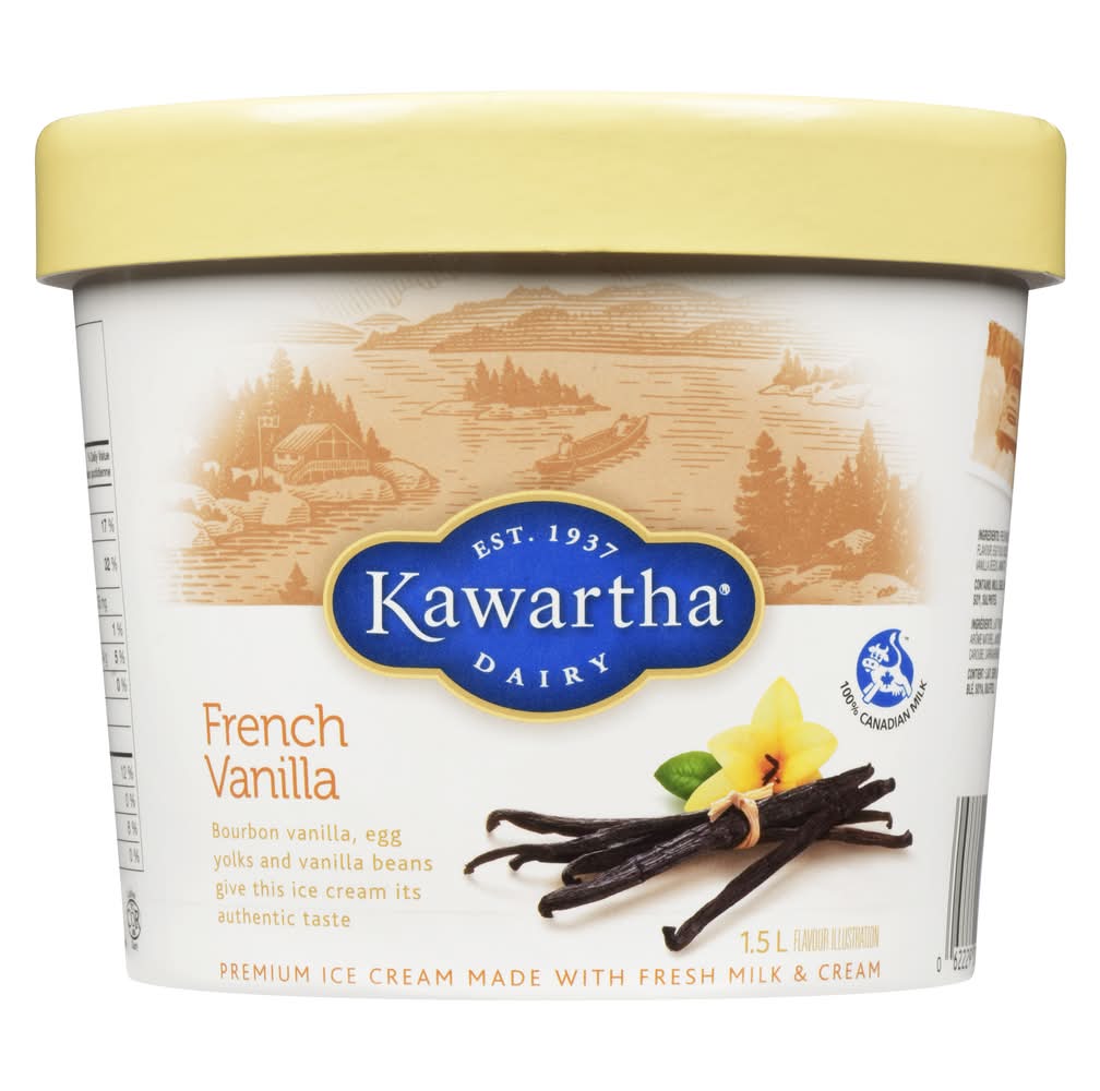 Kawartha Dairy Premium Ice Cream, French Vanilla (1.5 L)