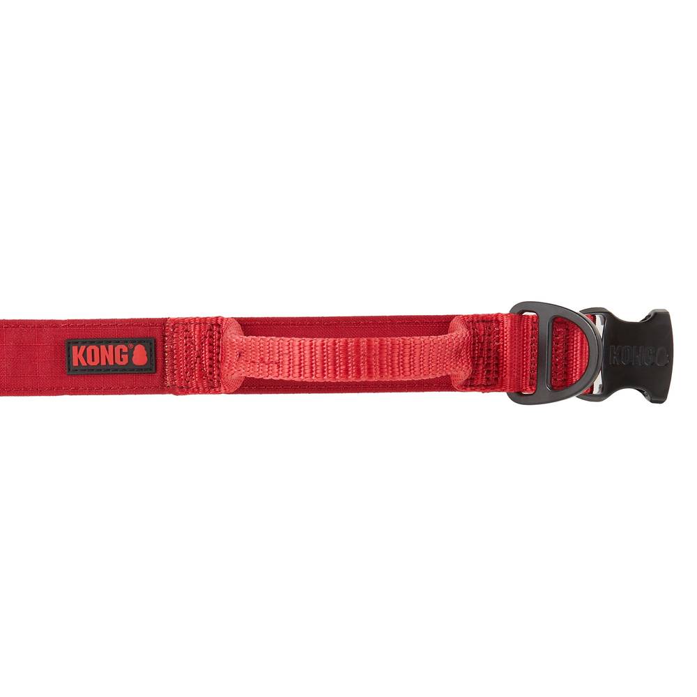 KONG® Handle Dog Collar (Color: Red, Size: Large)