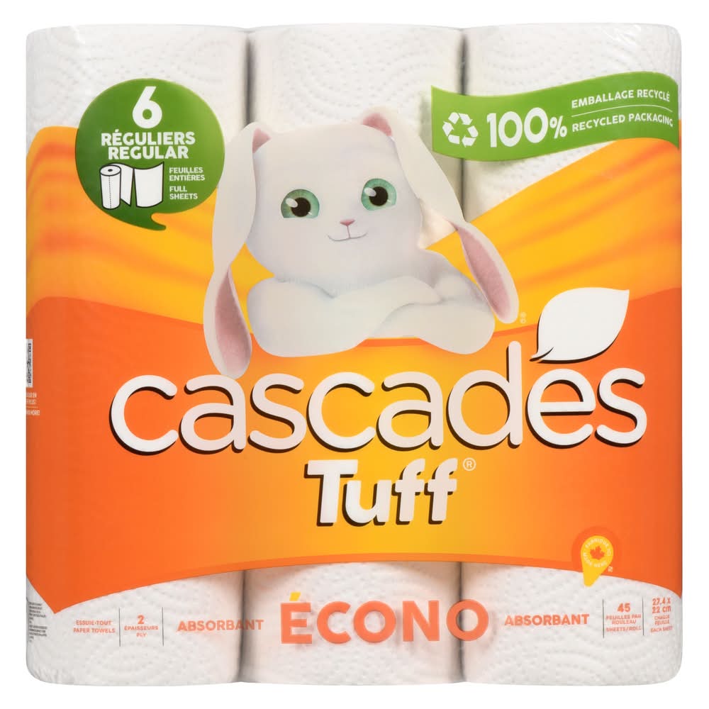 Cascades Tuff Econo 2-ply Paper Towel, 27.4x22 cm (6 ct)