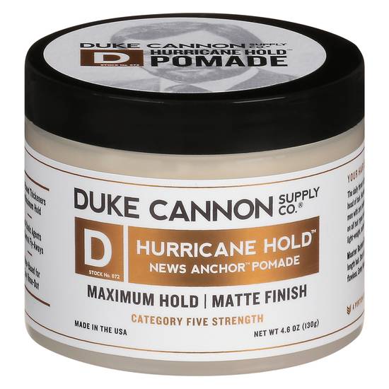 Duke Cannon News Anchor Hurricane Hold Pomade