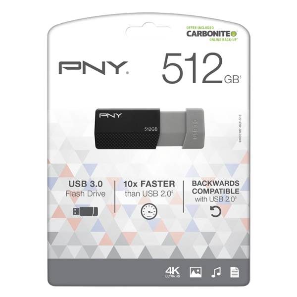 Pny Usb 3.0 Flash Drive 512gb Black