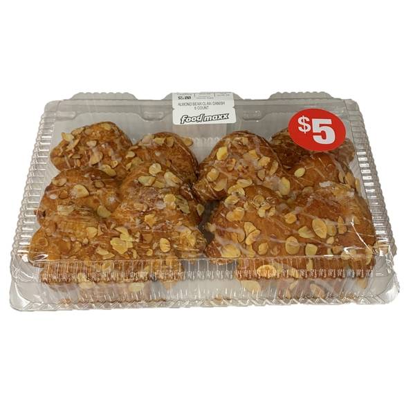 Almond Bear Claw Danish, 6 Count