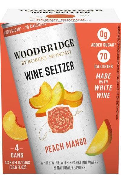 Woodbridge Peach Mango White Wine Hard Seltzer (4x 12oz cans)