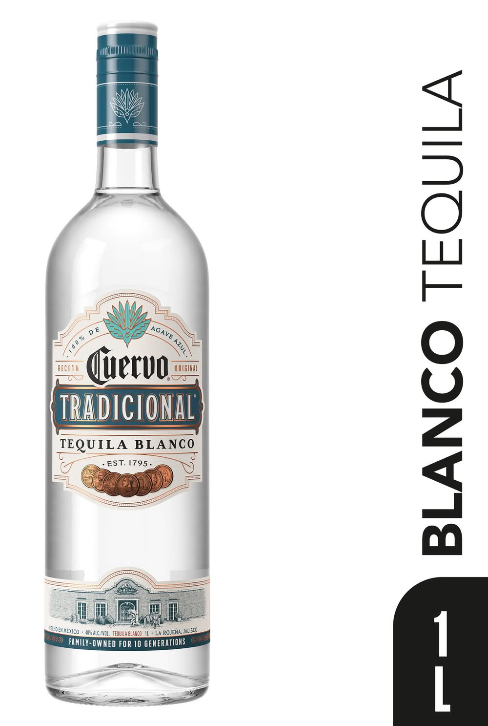 Jose Cuervo Tradicional Tequila Blanco 80 Proof (1 L)  Tequila Favorites  Delivered | Uber Eats