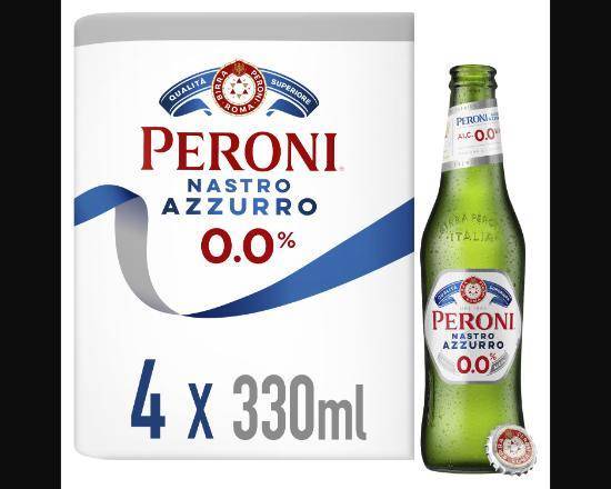 Peroni Nastro Azzurro 0% Alcohol Free Beer 4x330ml
