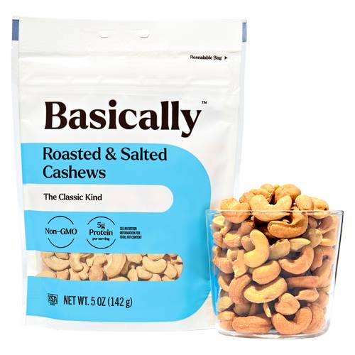 Basically, Cashews (roasted-salted)
