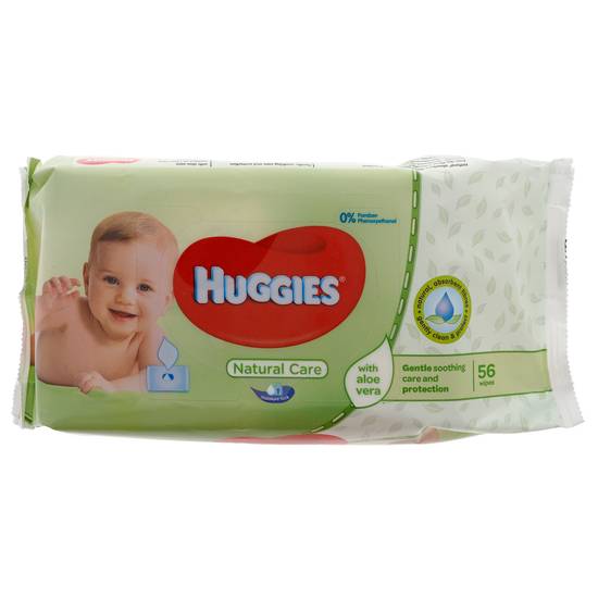 Huggies Baby Wipes With Aloe, 56Un (56 ct)