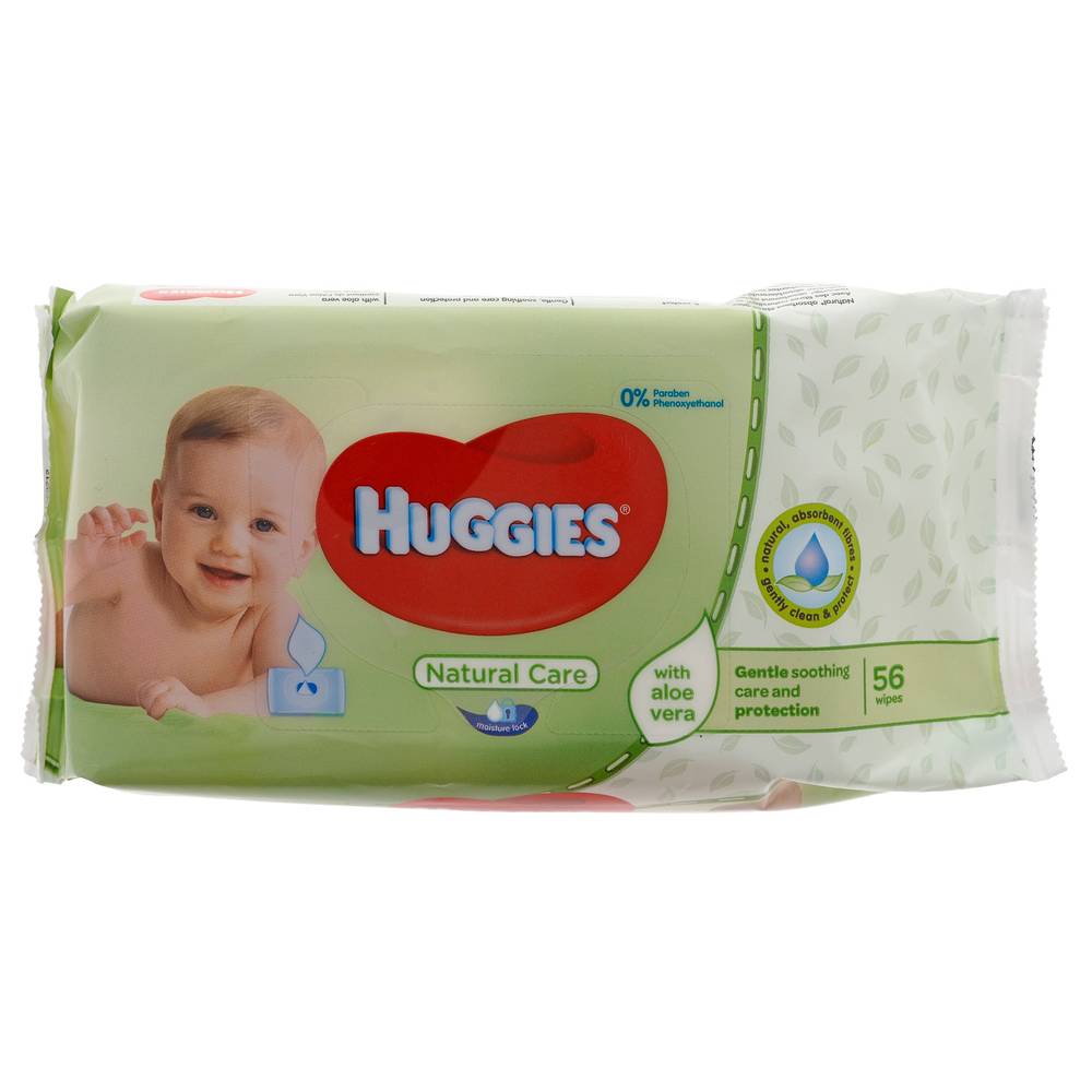 Huggies Nature Care Baby Wipes With Aloe Vera (56 ct)