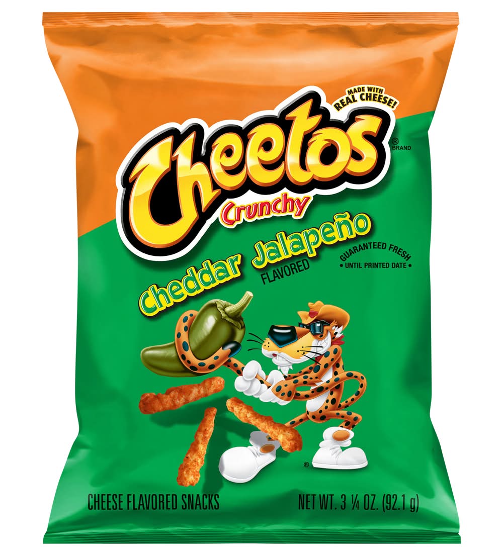 Cheetos Crunchy Snacks, Cheddar Jalapeño Cheese (3.25 oz)