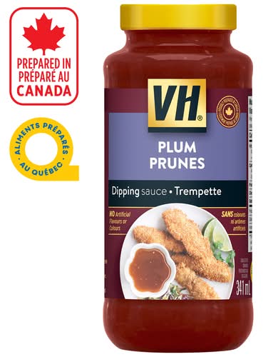 Vh trempette aux prunes sans gluten - vh dipping sauce, plum- prunes (341 ml)