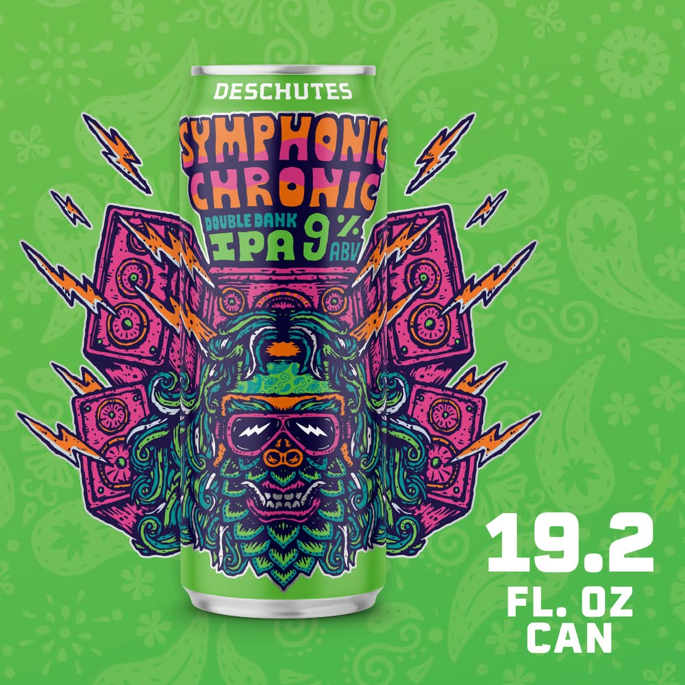 Deschutes Brewery Double Dank Ipa Symphonic Chronic Beer (19.2 fl oz)