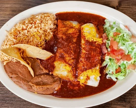Two Enchiladas in Red Sauce