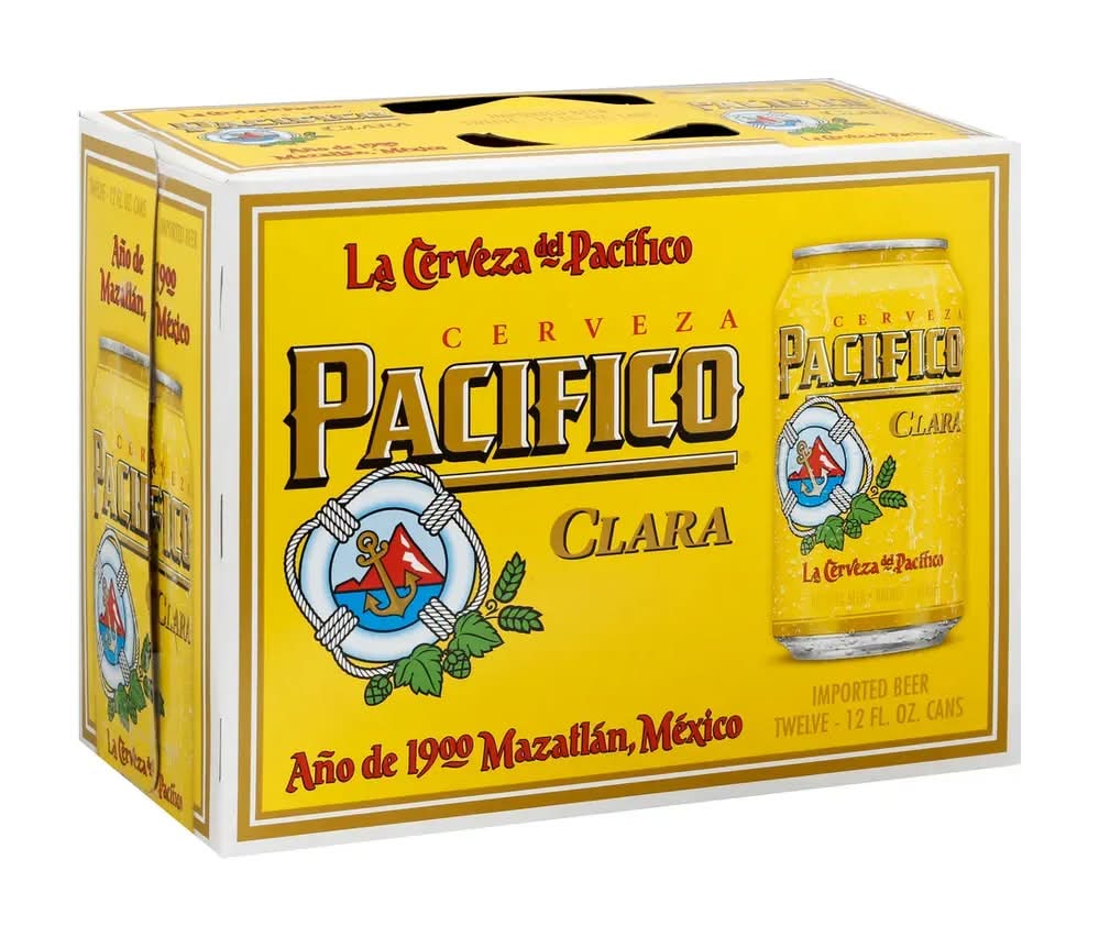 Pacifico Clara Mexican Lager Beer - 12 Pack