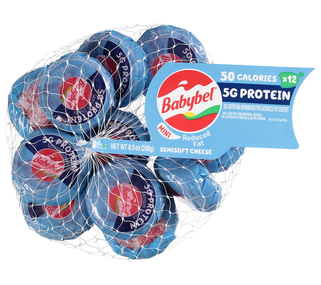 Babybel Mini Light Semisoft Cheese (12 x 0.71 oz)