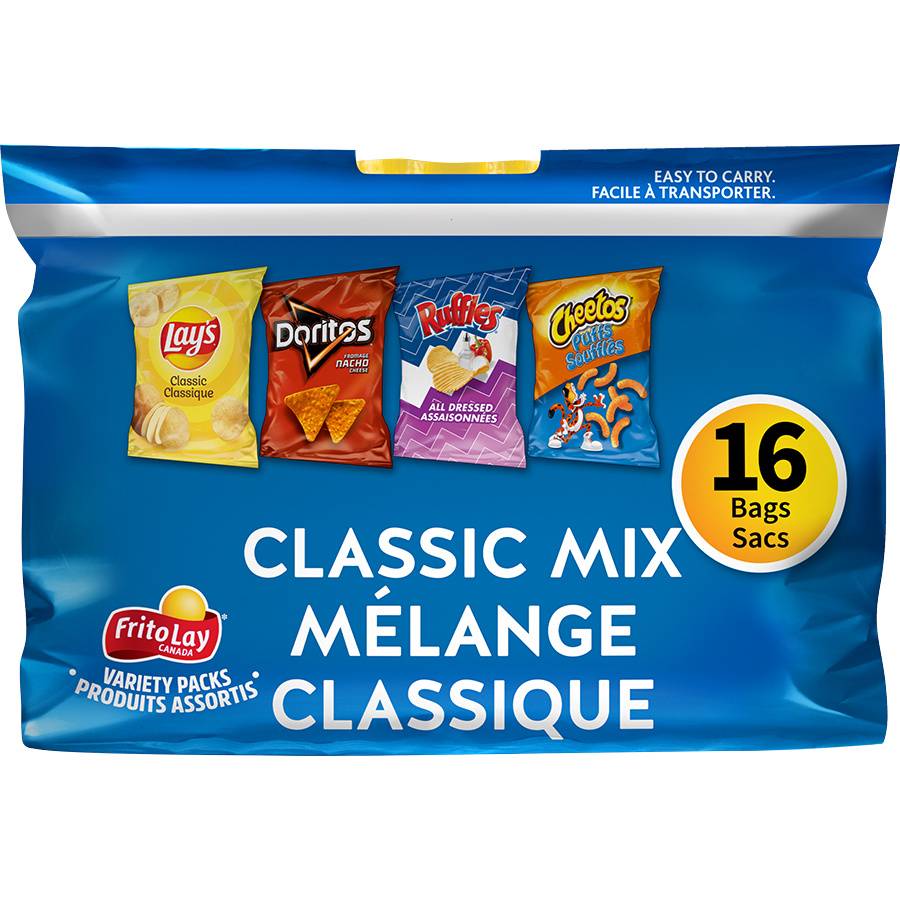 Frito-Lay Classic Mix Flavoured Snacks (16 ct)