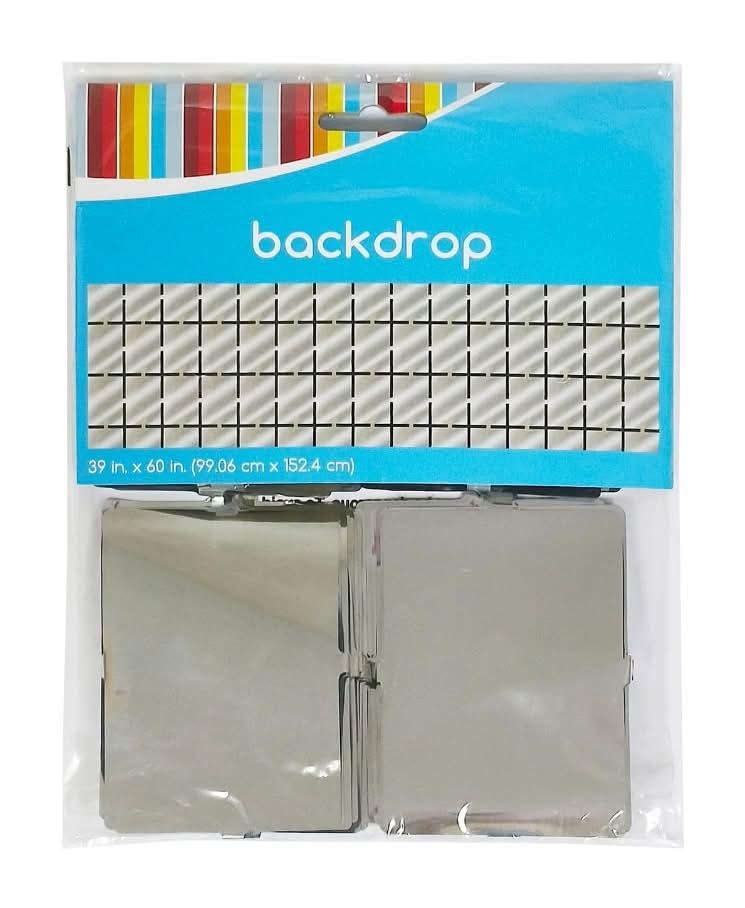 Foil Disco Backdrop, 39 in x 60 in.