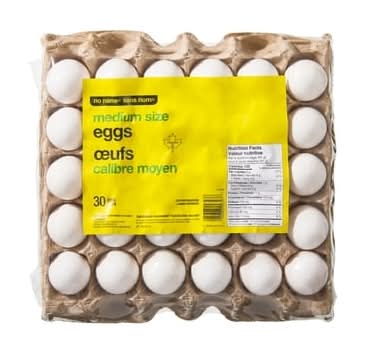 No Name Eggs, M (30 ct)