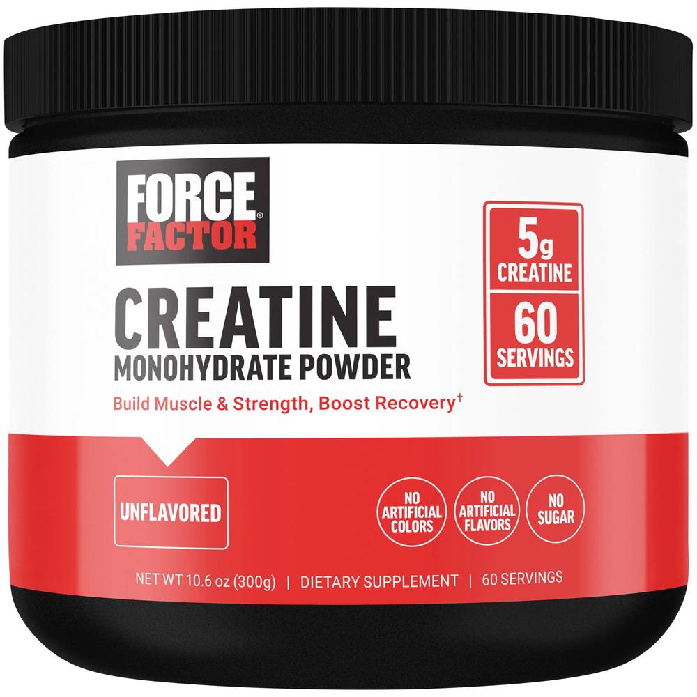 Force Factor Creatine Monohydrate Powder Supplement