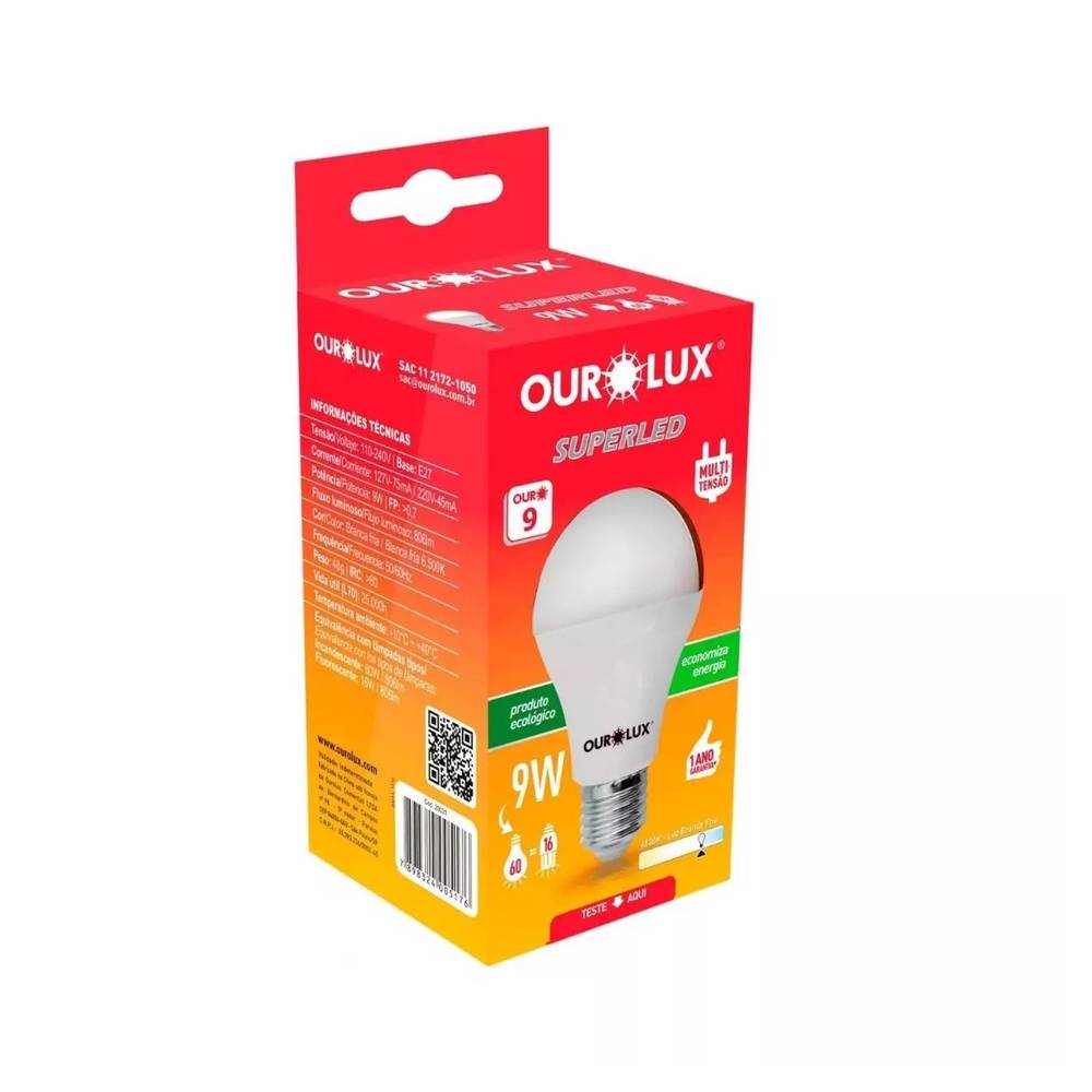 Ourolux lâmpada de led bivolt (1 un)