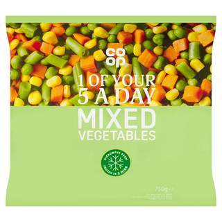 Co-op Frozen Mixed Vegetables 750g