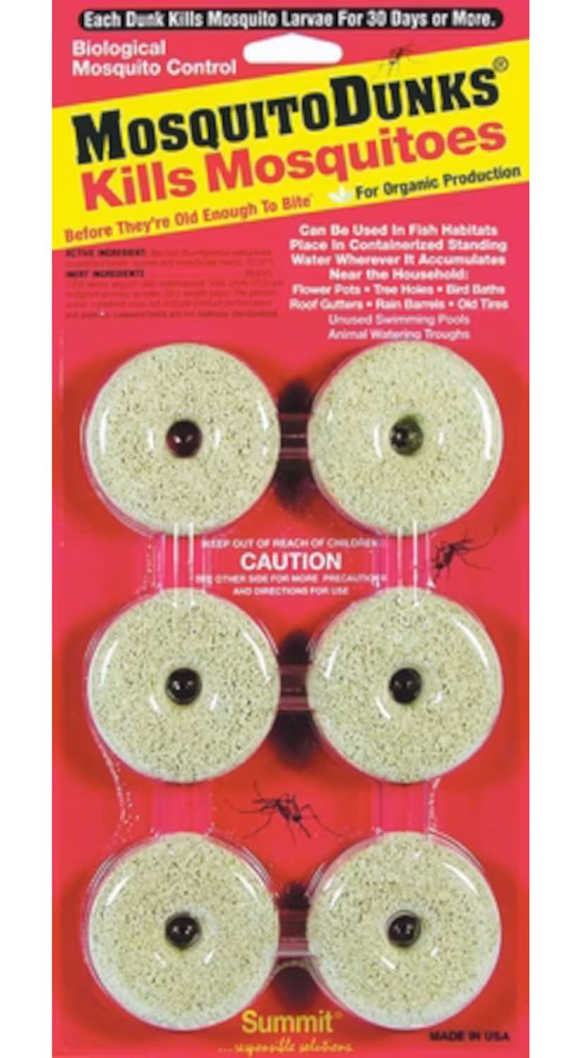 Summit Mosquito Dunks Organic Insect Repellent Solid For Mosquitoes 6 Ct