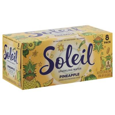 Soleil Sparkling Water (8 pack, 12 fl oz) (pineapple)