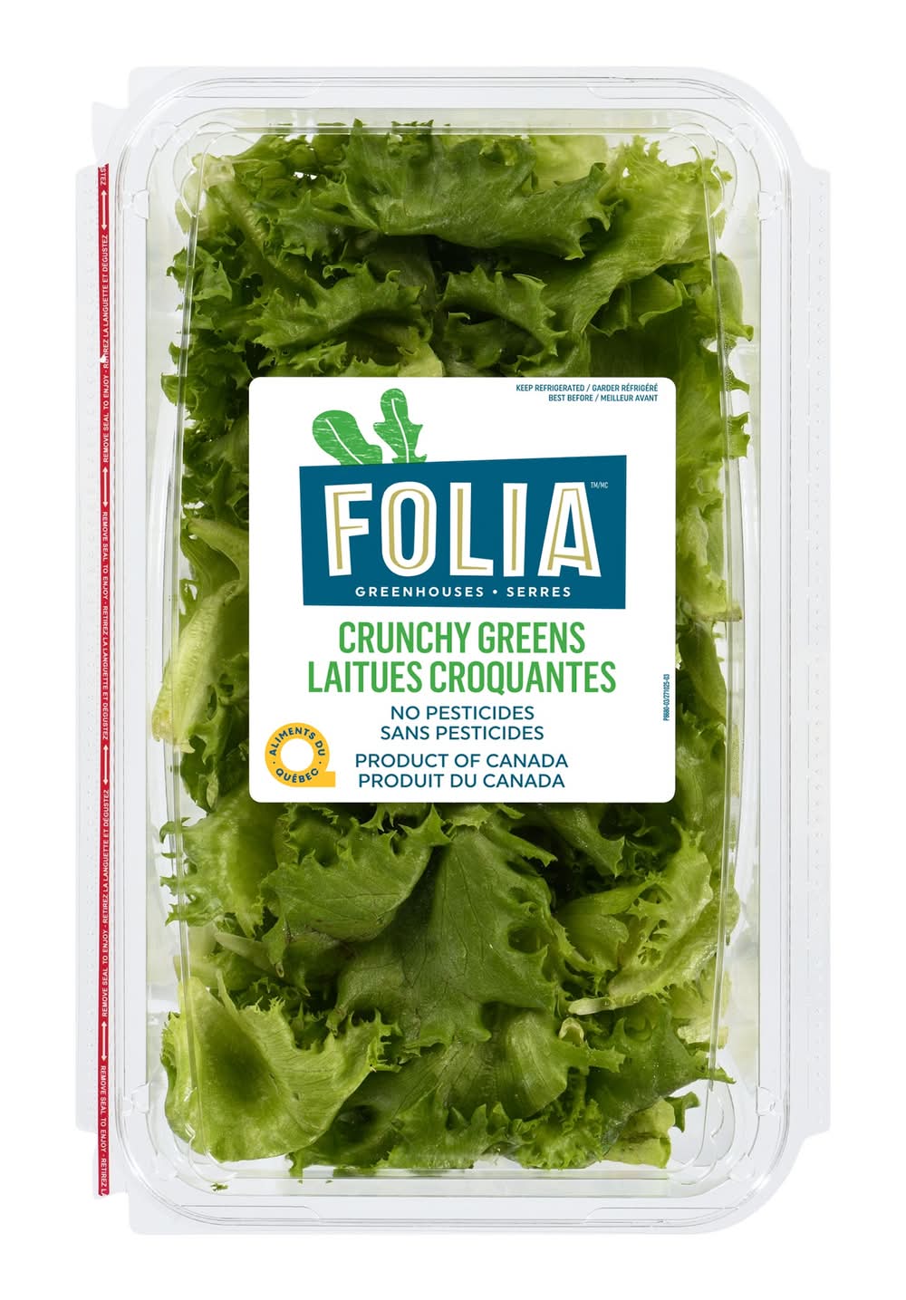 Folia Laitues Croquantes, 340 G / Folia Crunchy Greens, 340 G