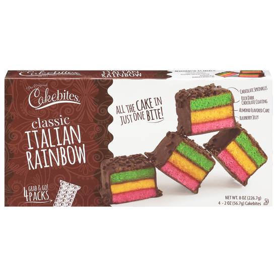 Cakebites Classic Italian Rainbow Family pack (4 ct)