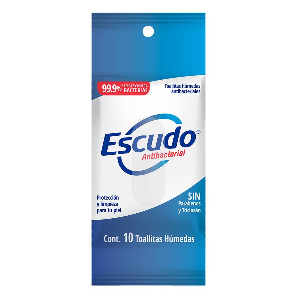 Escudo toallitas húmedas antibacterial (10 piezas)