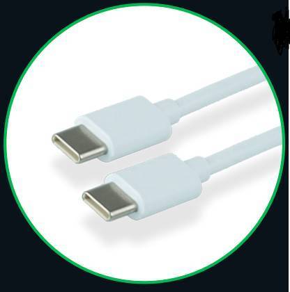USB-C TO USB-C Data Cable - 1 Meter White