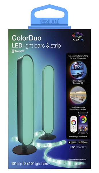 Tzumi Colorduo Led Light Bars & Strip (3 ct)