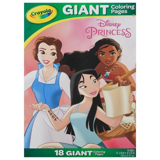 Crayola Disney Princess Giant Coloring Pages (18 ct)