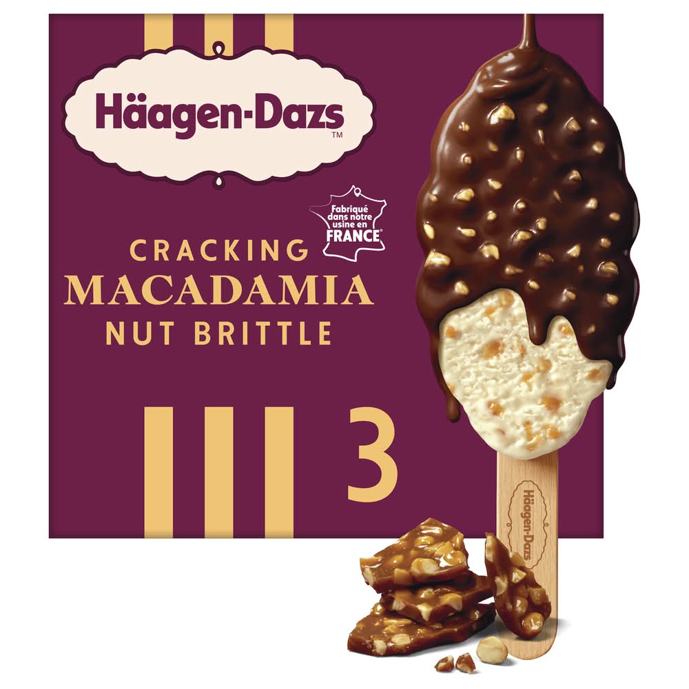 Häagen-Dazs - Bâtonnet à glace, noix de macadamia cassantes (3)