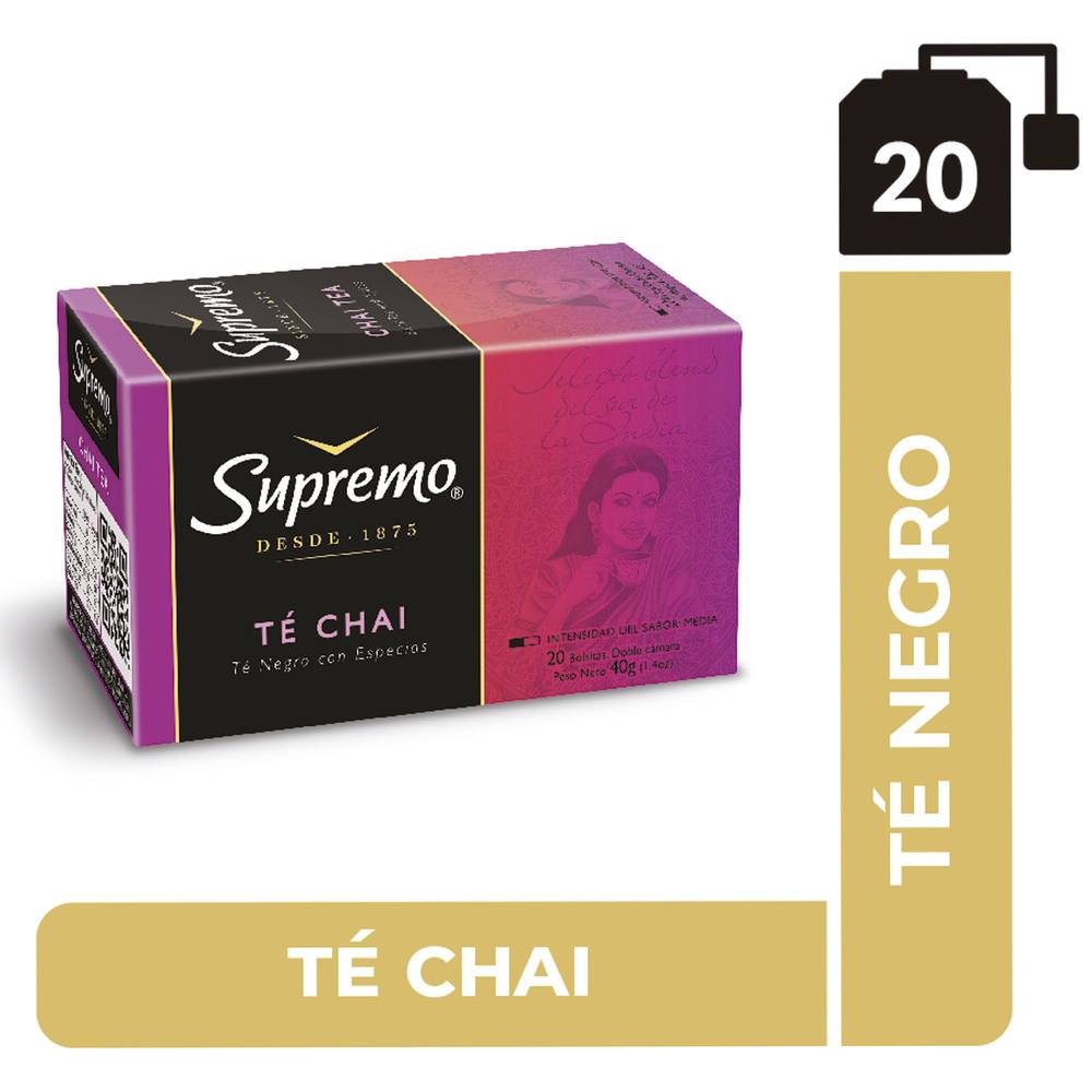Supremo te indian chai premium (caja 20 u)