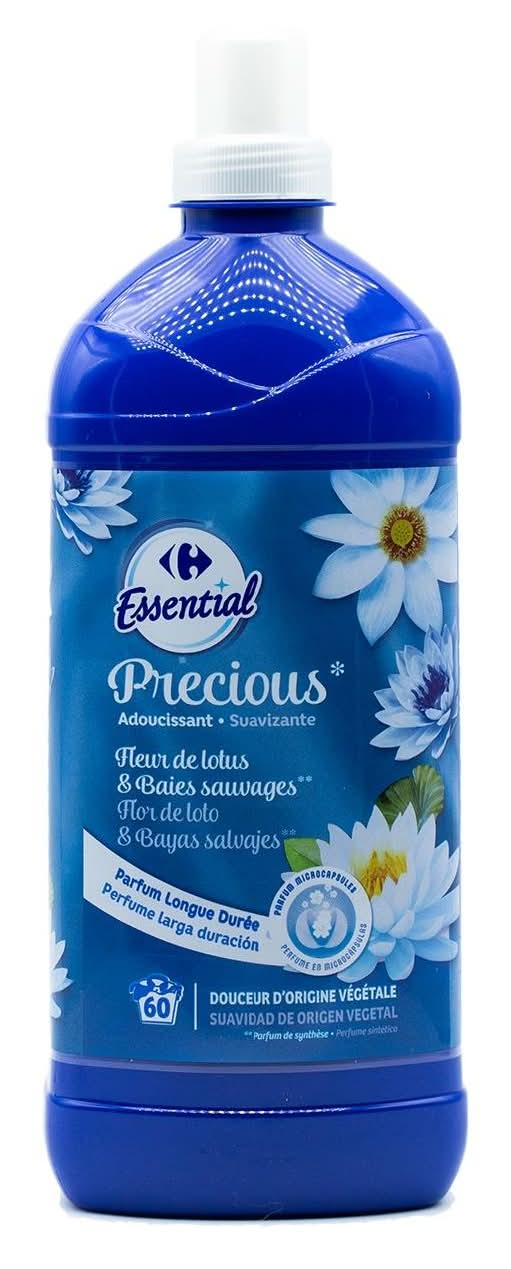 Adoucissant Concentré Fleurs de Lotus & Baies Sauvages Precious CARREFOUR - la bouteille de 1,2 L