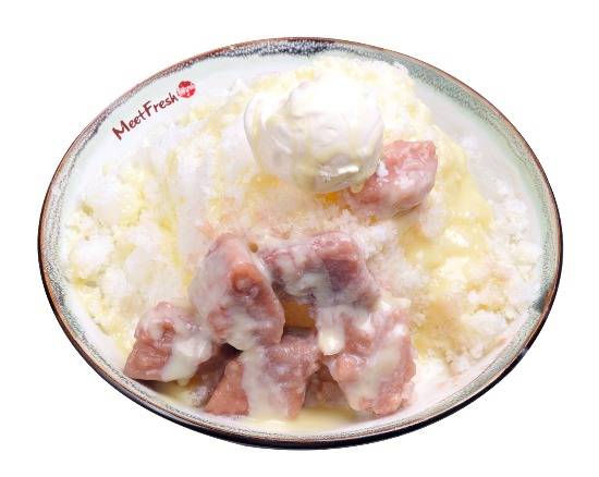 Taro Shaved Ice with Condensed Milk (Glace pilée taro avec lait concentré) (芋頭牛奶冰)