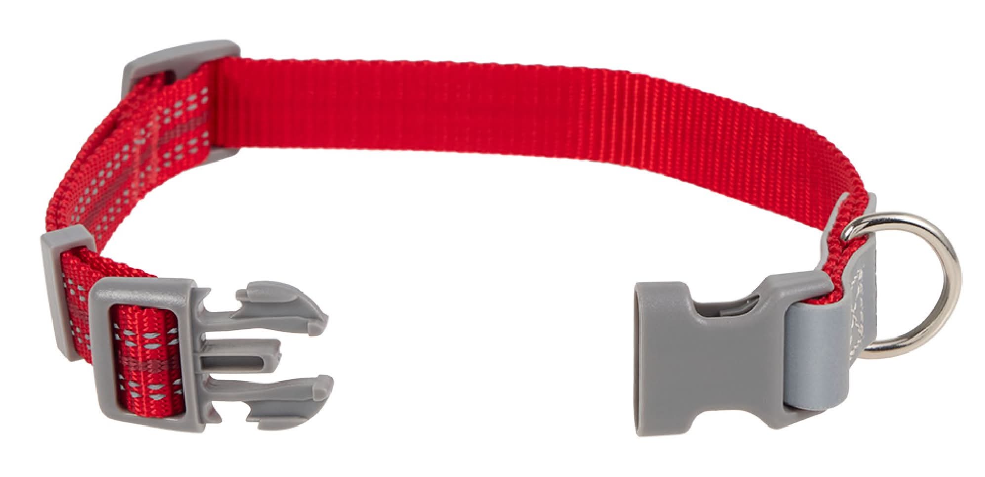 Top Paw® Reflective Dog Collar (Color: Red, Size: Medium)