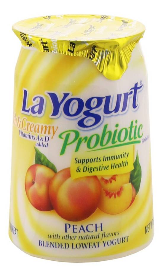 La Yogurt Low Fat Probiotic Blended Yogurt (peach )