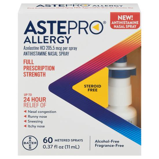 Astepro Allergy Full Prescription Strength Antihistamine Nasal Spray Bottle