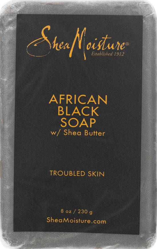 Shea Moisture African Black Soap With Shea Butter (8 oz)