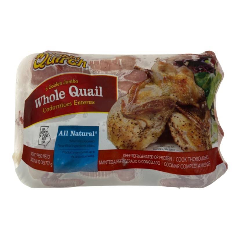 Kikiri Quirch Golden Jumbo Whole Quails (26 oz)