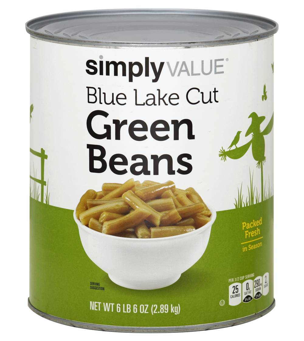 Simply Value Blue Lake Cut Green Beans (2.89 kg)