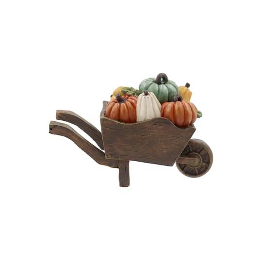 Mini Fall Pumpkin Wheelbarrow By Ashland