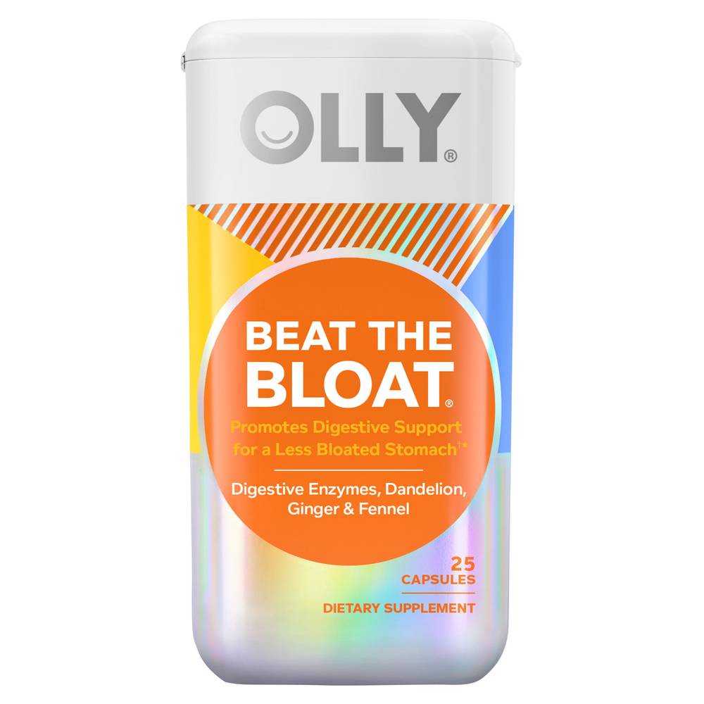 Olly Beat the Bloat Digestive Enzymes, Dandelion, Ginger & Fennel Capsules (1.6 oz)