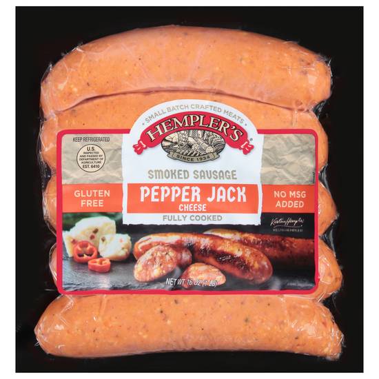 Hempler's Pepper Jack Cheese Smoked Sausage (16 oz)