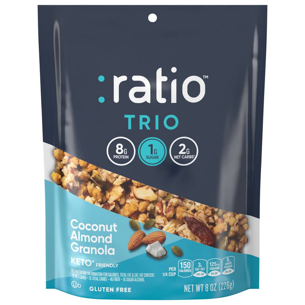 Ratio Keto Friendly Almond Granola, Coconut (8 oz)