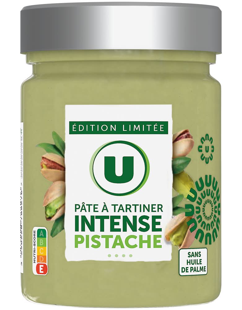 Les Produits U - Pâte à tartiner intense aux pistaches (300g)