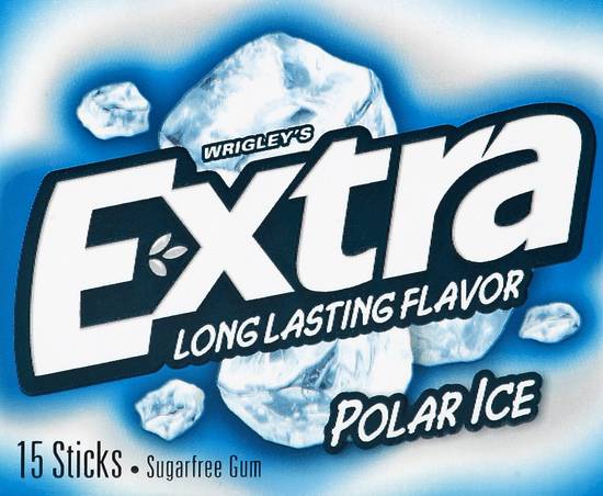 Extra Wrigley's Sugar Free Polar Ice Gum Sticks (15 ct)