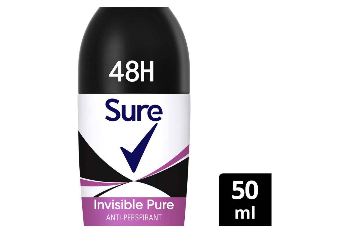 Sure Women Invisible Pure Antiperspirant Deodorant Roll On 50ml