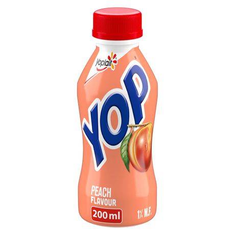 Yoplait pêche 1% (200 ml) - yop peach drinkable yogurt (200 ml)